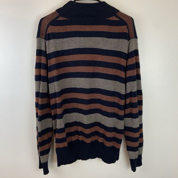 Telluride Clothing Company Men's Striped Pullover Sweater Cotton Size Large - Picture 2 of 5